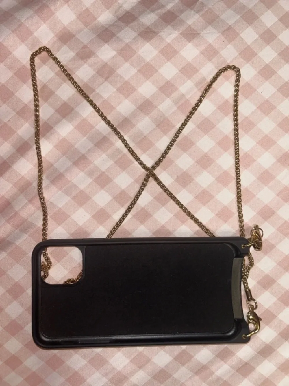 NEW RARE Bandolier Sheila Pyramid Studded Gold Crossbody Phone Case and Wallet